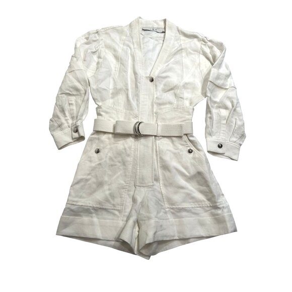 IRO Paris Matea Romper in White - Picture 1 of 5